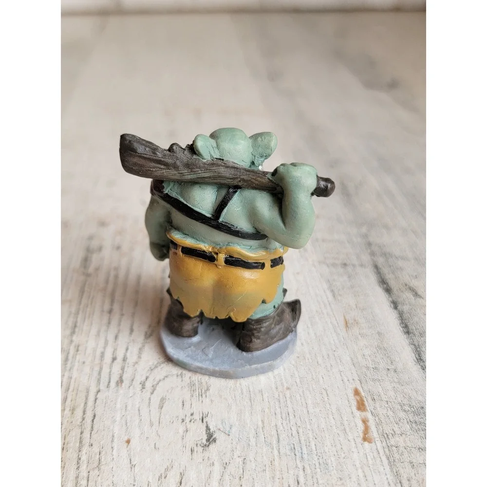 Halloween village goblin troll club monster accessory unique home decor skull